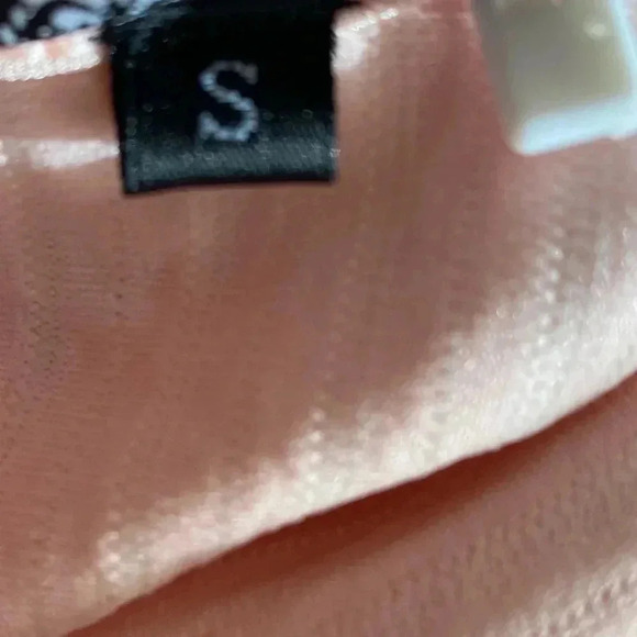 🆕Blush-Pink Tie-Strap Tulip-Hem Blouson Dress S🆕 - Picture 8 of 13